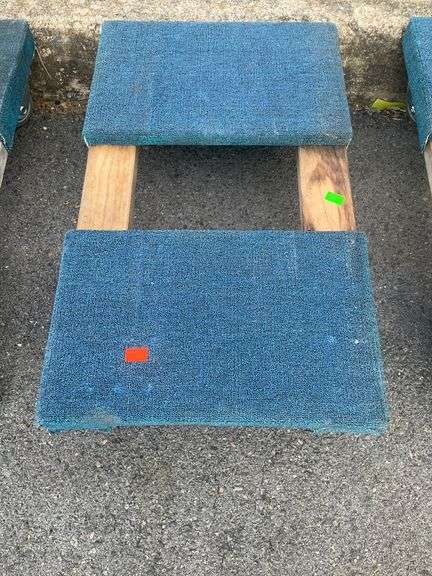 Padded Floor Dolly with Carpeted Platform and Casters, 32” x 19”
