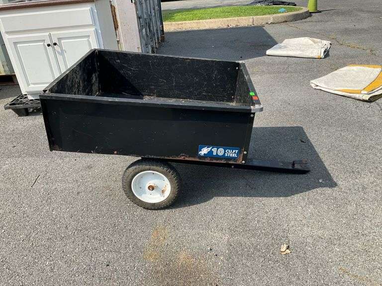 Blue Hawk 10 Cubic Foot Steel Dump Cart.