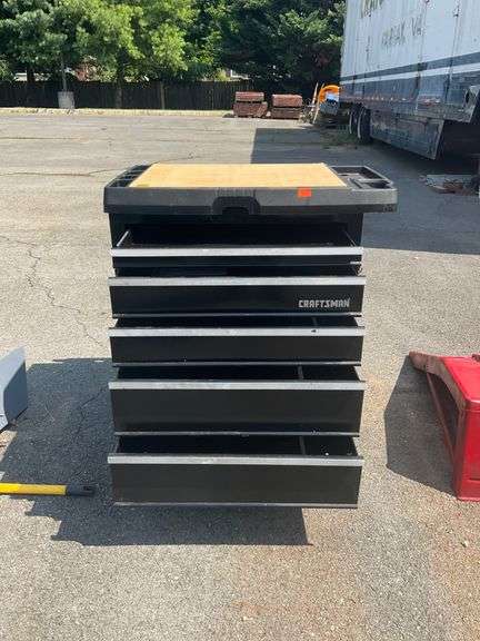 Craftsman Rolling Tool Chest with Five Drawers and Integrated Power Strip