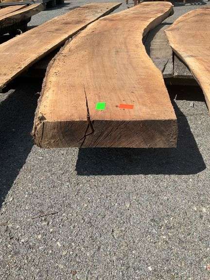 Lumber Slab, 80”L, Ranging from 10”W to 12”W, 2” Thickness