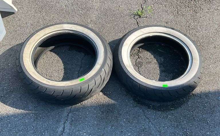 Staggered Motorcycle Tires, 130/90B16 and 180/65B16