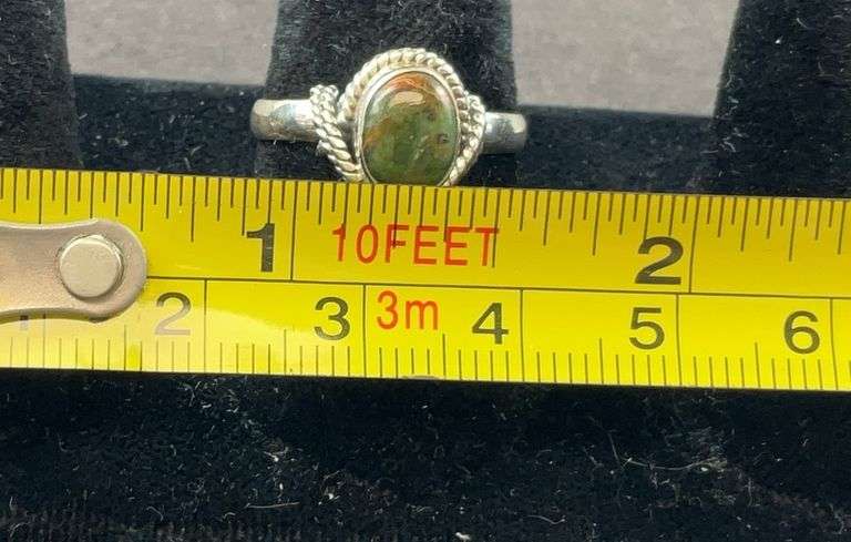Sterling silver chrysocolla ring size 6.5