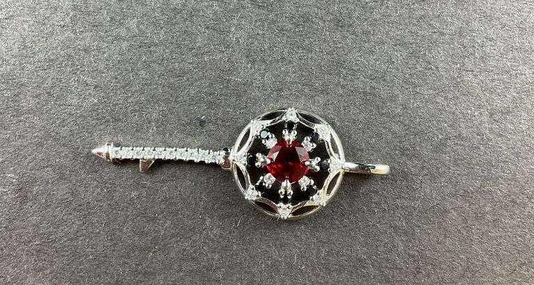 Sterling silver key pendant