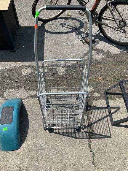 Folding Wire Cart with Four Wheels