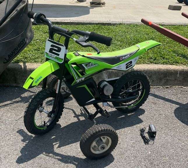 Razor SX McGrath Electric Mini Dirt Bike with Charger and Training Wheels
