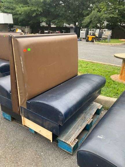 Restaurant Seating Booth with Two-Tone Upholstery, 36-Inch Sitting