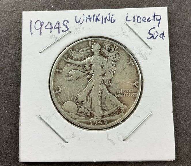 1944S walking library half dollar