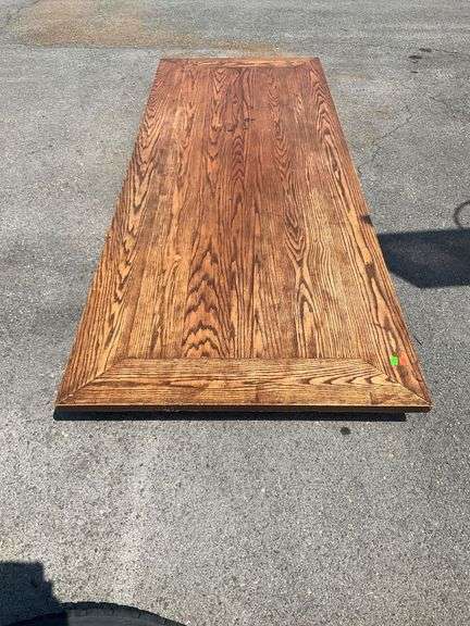 Rectangular Table Top with Wood Grain Finish, 10’L x 45”W