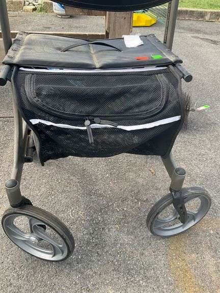 Drive Medical Rolling Walker With Mesh Storage Compartment