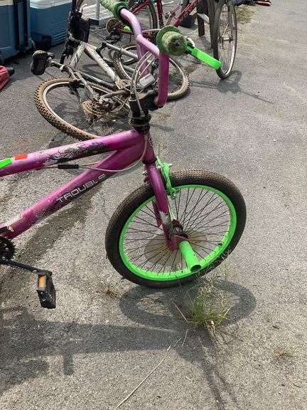 Kent 20-Inch BMX Bike with Pink and Green Design