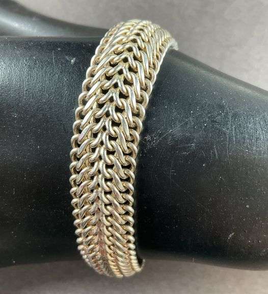 Milor Silver Bracelet Made In Italy 25.4 grams Sterling Silver size 7"