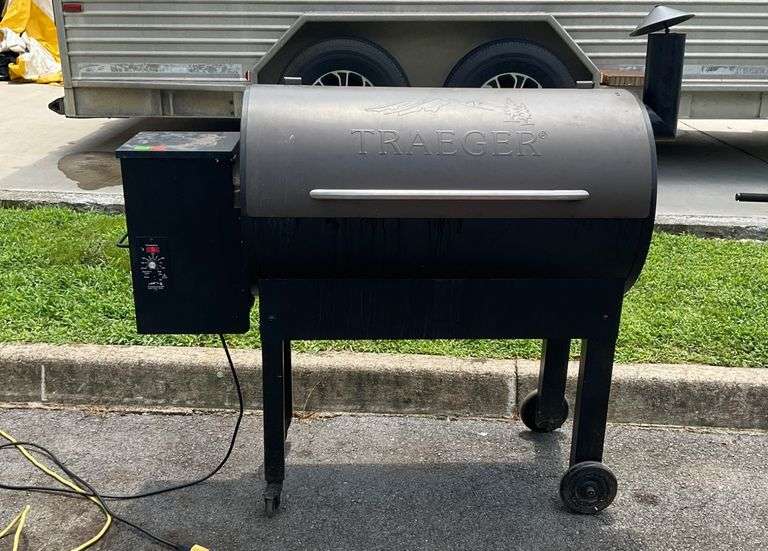 Traeger Electric Pellet Grill, Model TFB65LZB, 32-Inch Grill
