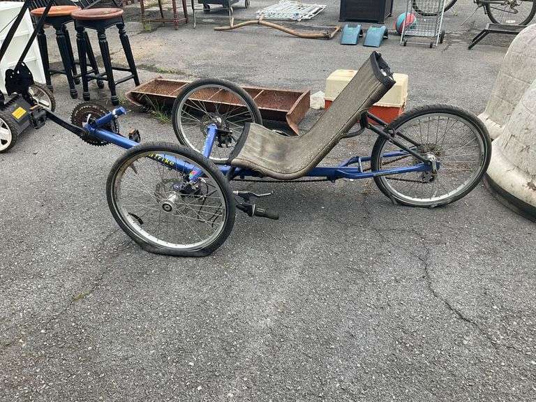 TerraTrike Recumbent Tricycle with Damaged Wheels