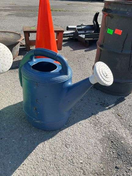 Plastic Watering Cans in Green and Blue