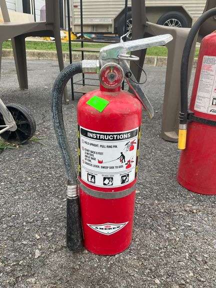 Red Dry Chemical Fire Extinguisher, Charged, 12″H
