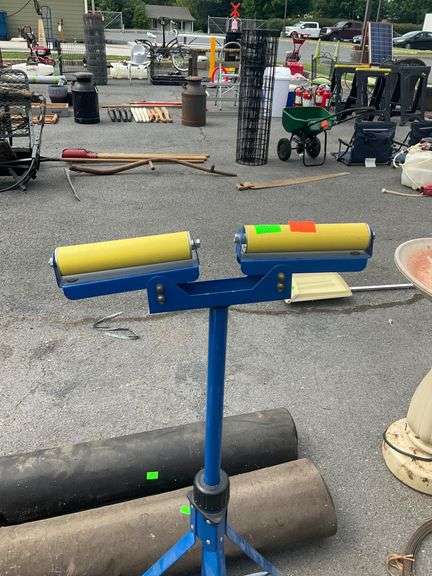 Adjustable Roller Stand with Tripod Base