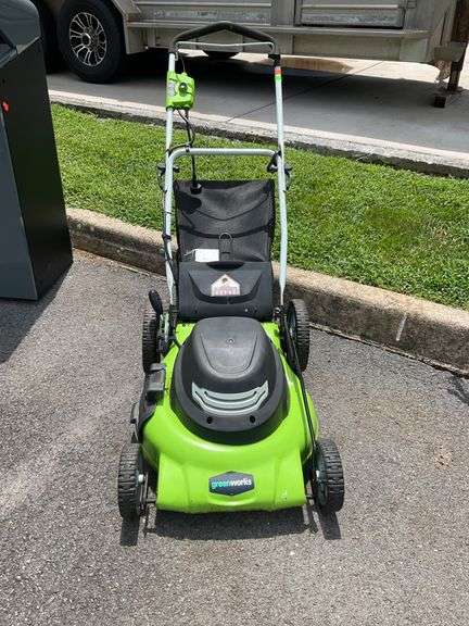 Greenworks Electric Lawn Mower with 18-Inch Cutting Width
