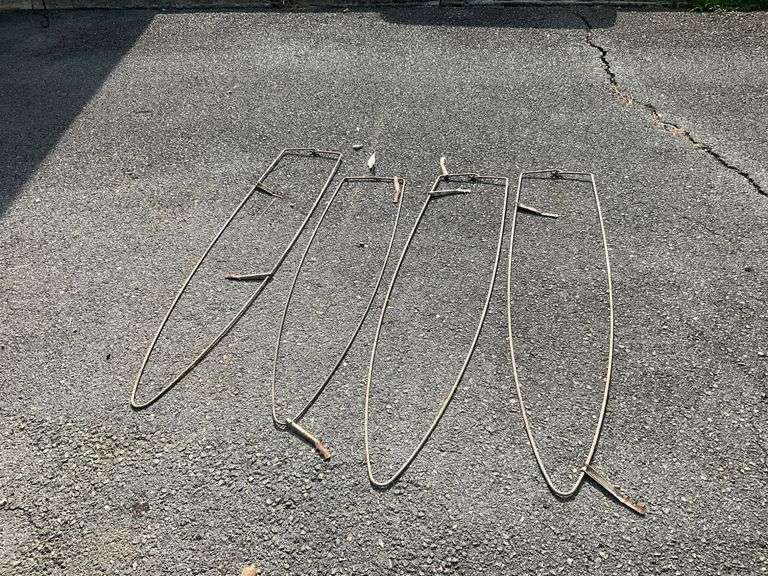 Four Curved Metal Frames