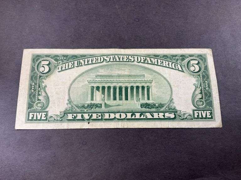 1953A $5 red seal