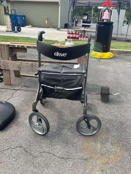Drive Medical Rolling Walker With Mesh Storage Compartment
