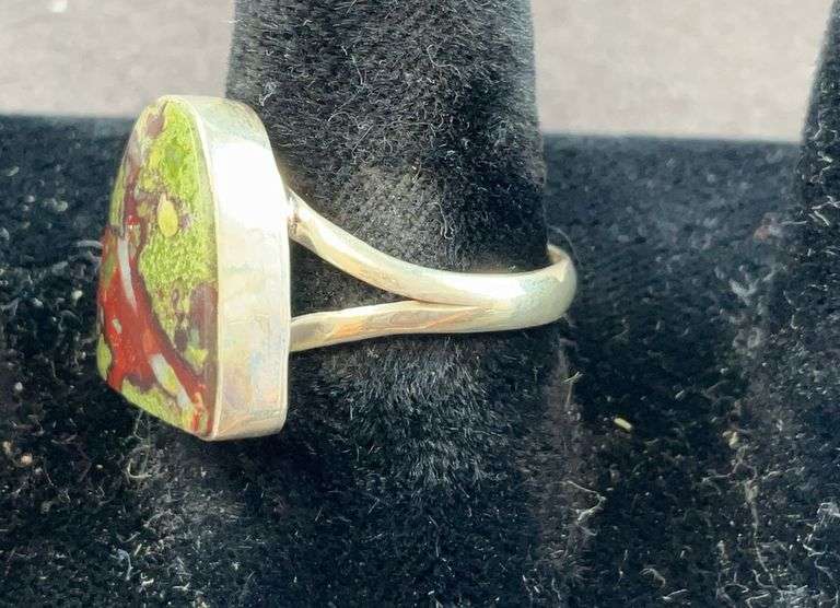 Sterling silver stone ring size 8.5