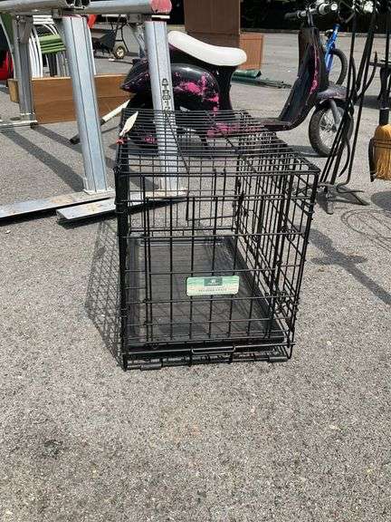 Two-Door Wire Pet Cage, 22”Lx13”Wx16”H