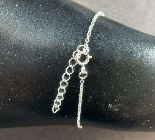 Sterling silver 6-7in star bracelet .92g