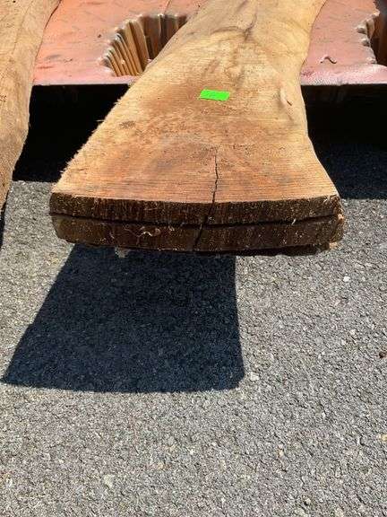 Natural Lumber Slab, 76 Inches Long with Tapered Width of 4 to 9 Inches
