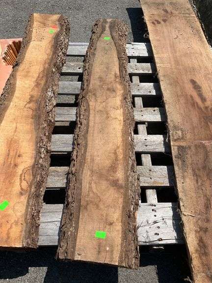 Lumber Slab with Live Edge, 2” Thick, 57” Long, 9.5” and 10” Widths