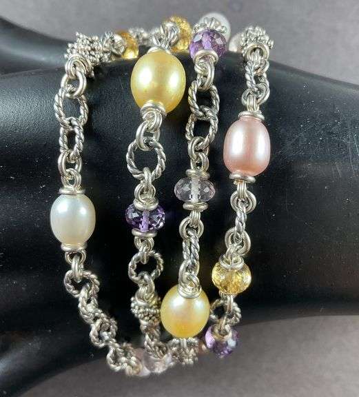 Four Strand Bracelet by Michael Dawkins 36.8 grams Sterling Silver size 6.5"