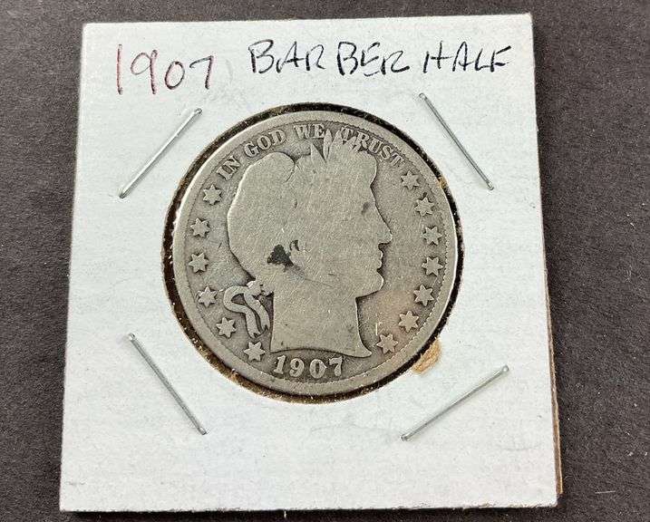 1907 barber half dollar