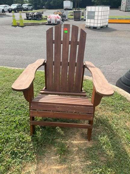 Outdoor Adirondack-Style Chair in Brown Finish