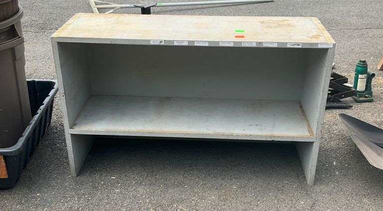 Two-Tier Shelf Unit, Gray, 36”x12”x22”H