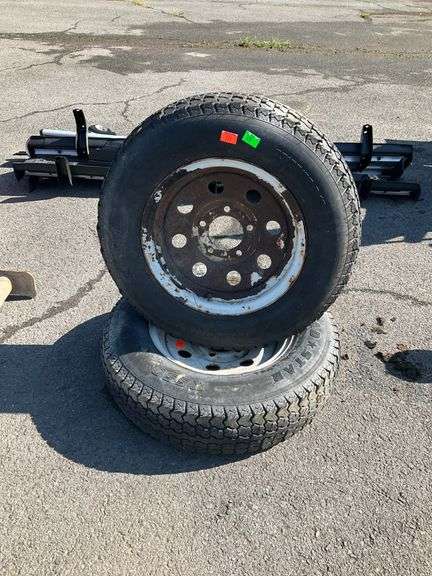 Trailer Tires, ST175/80D13, Steel Rims Included