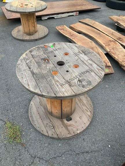 Wooden Spool, 34” Dia x 30” H