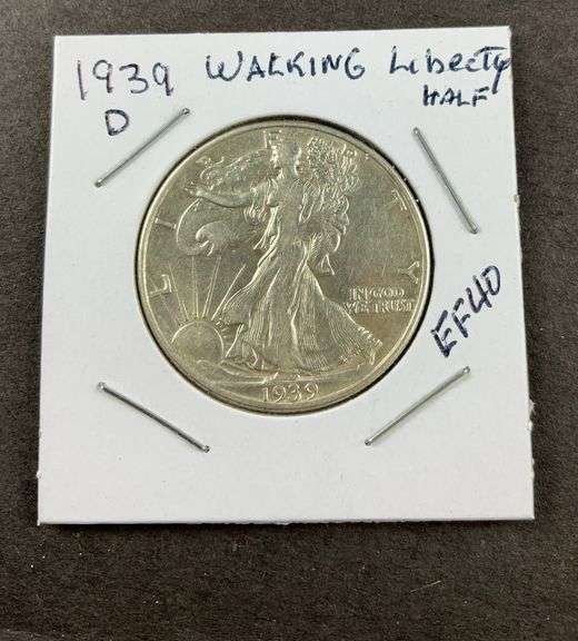 1939D walking liberty half dollar