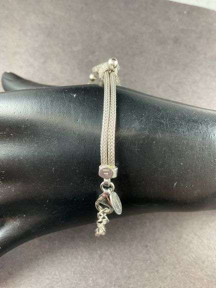 Bracelet Made By Dyadema In Italy 10.1 grams Sterling Silver size 7.5"