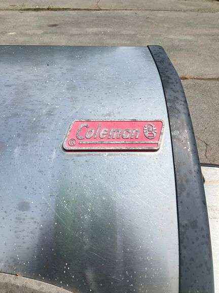 Coleman Gas Grill with Side Burner and Dual Lidded Cooking Surface