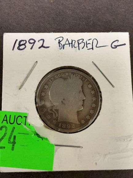 1892 barber quarter