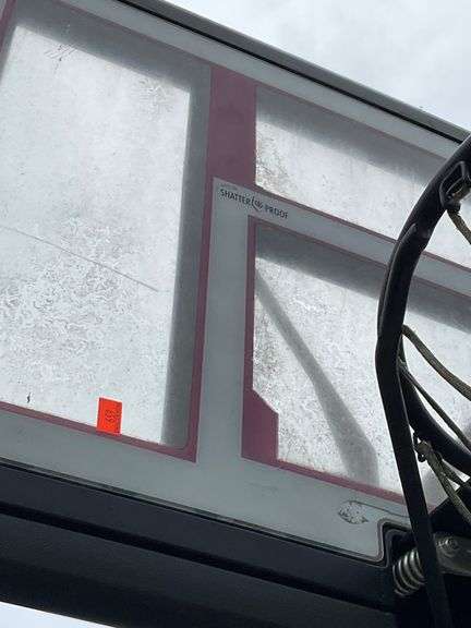 Lifetime Basketball Hoop with Acrylic Backboard and Weighted Base, needs new net