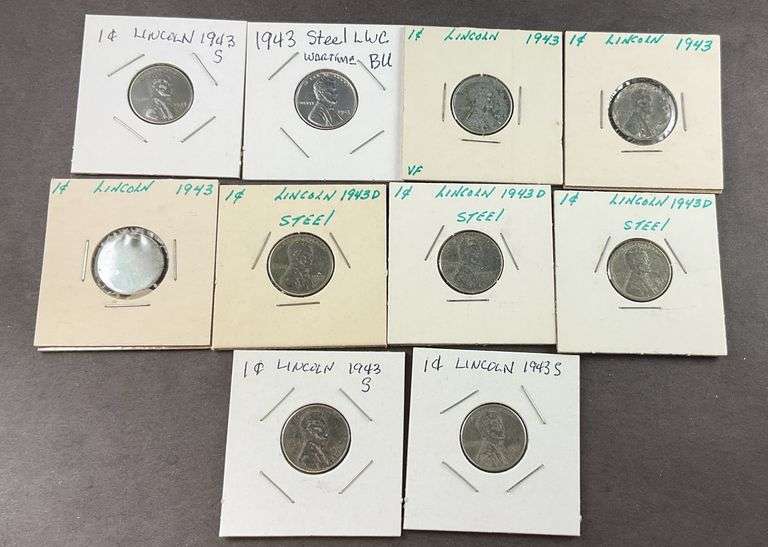 10 steel war pennies