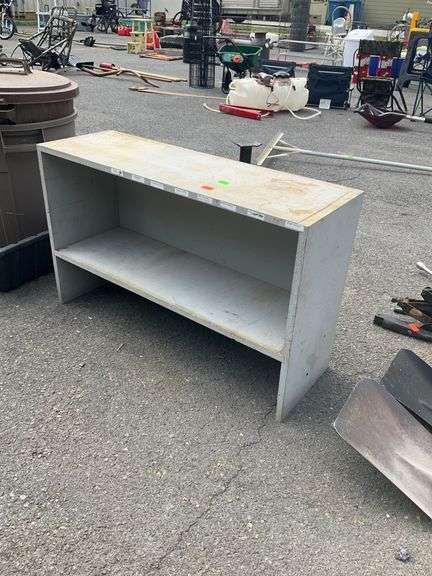 Two-Tier Shelf Unit, Gray, 36”x12”x22”H