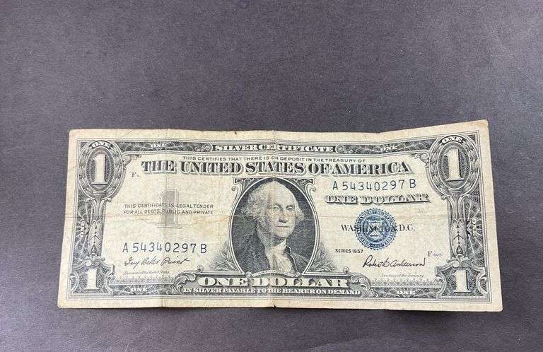 $1.00 Silver Certificate Series 1957