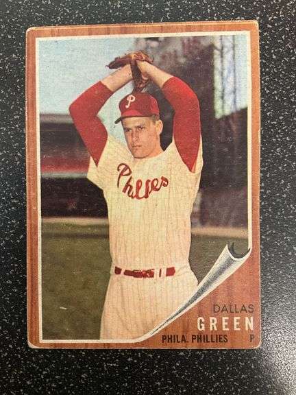 1962 Topps Dallas Green Baseball Card #111 – Philadelphia Phillies