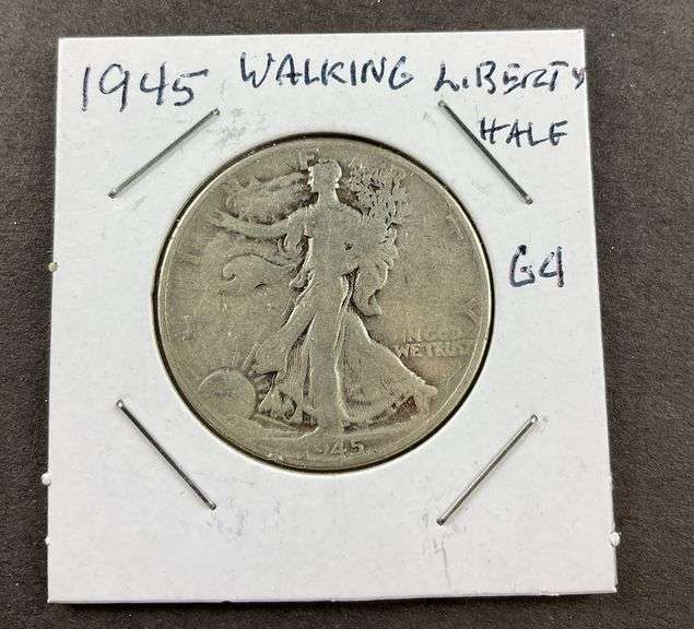 1945 walking liberty half dollar