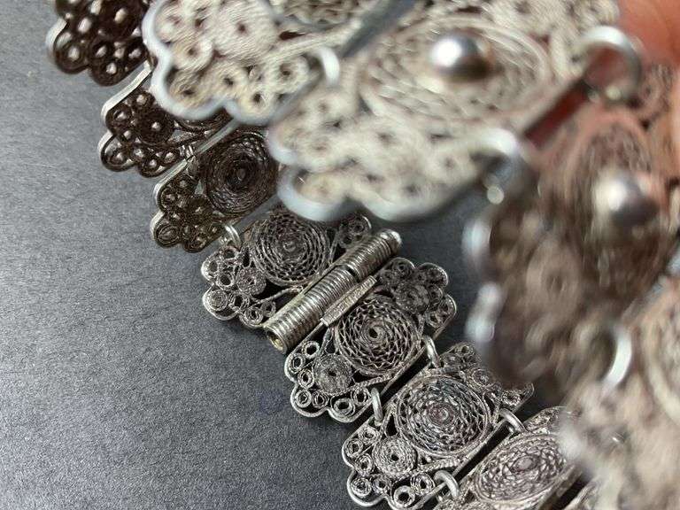 Vintage Bracelet With Silver Balls 27.2 grams Sterling Silver size 6" Mexico