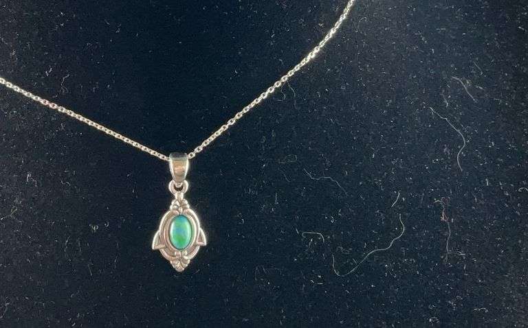 Sterling silver necklace 18in