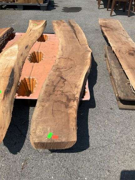 Natural Lumber Slab, 78-Inch Length, 12-Inch Width on Both Ends