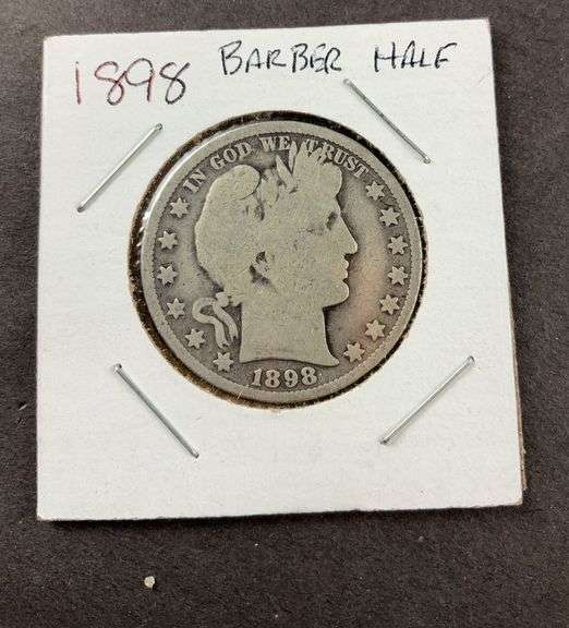 1898 barber half dollar