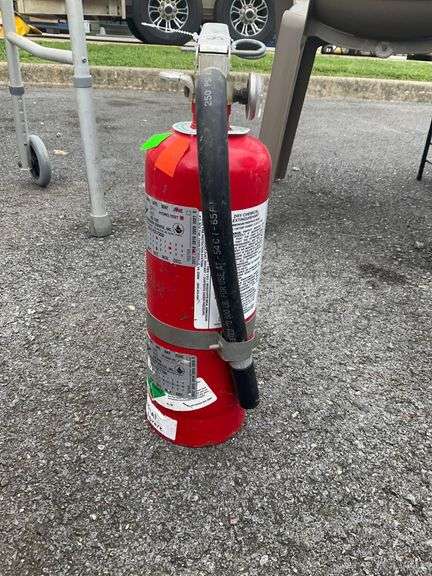 12-Inch Red Dry Chemical Fire Extinguisher, Charged